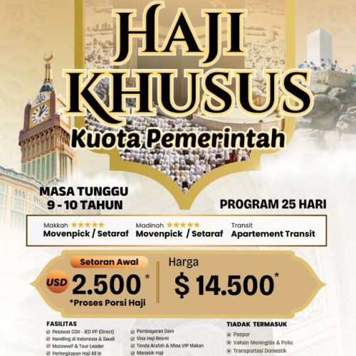 Haji Khusus proses dapat porsi
